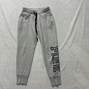 Victoria’s Secret PINK sweat pants Small gray tapered
